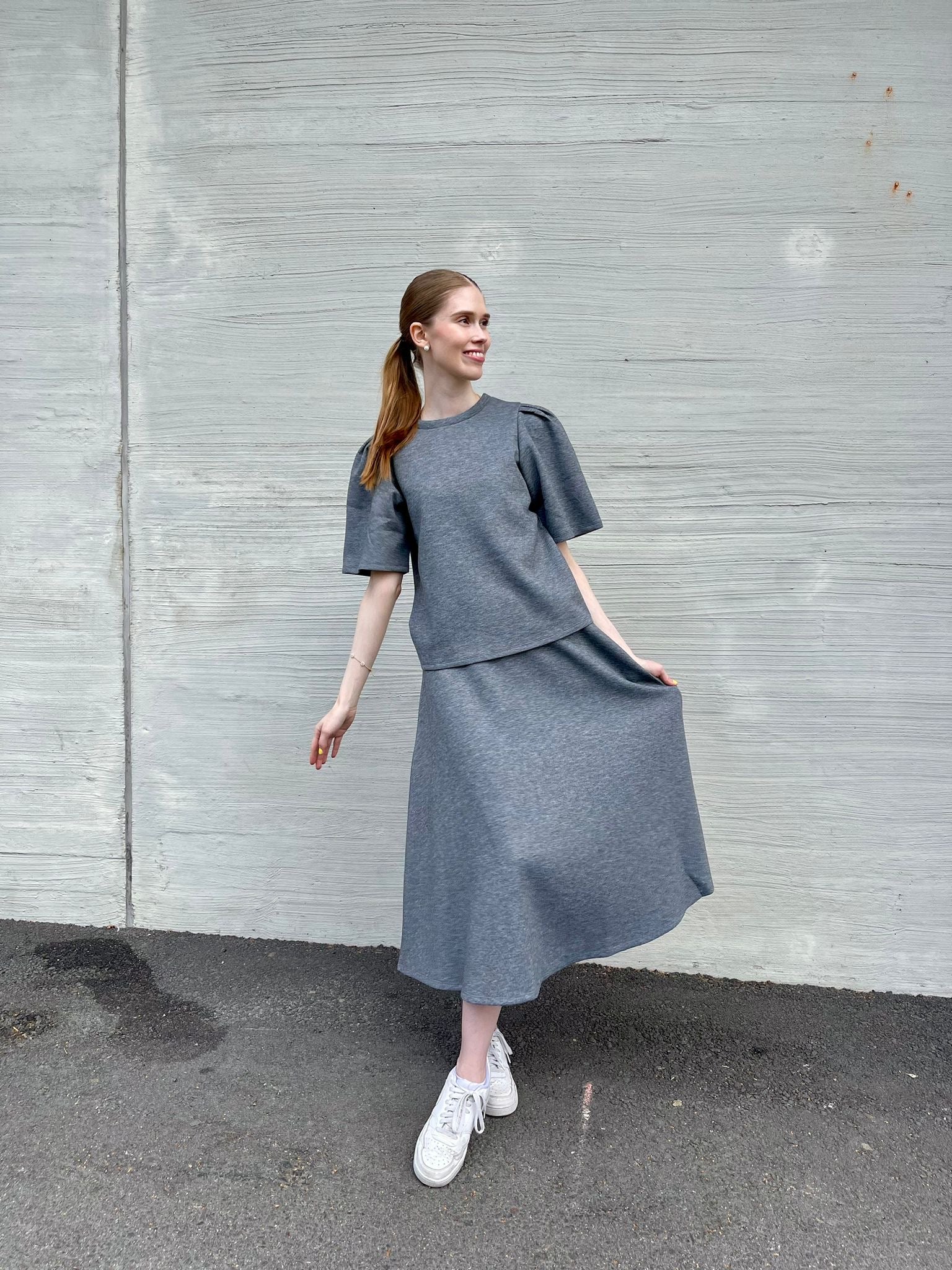 VIREFLECT Top - Medium Grey Melange